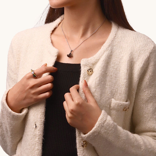 Gnoce Wicked Elphaba Black Hat & Glasses & Bottle Triple Pendant Dangle Charm_7