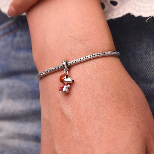 Gnoce Peanuts Ace Pilots Snoopy Pendant Dangle Charm_7