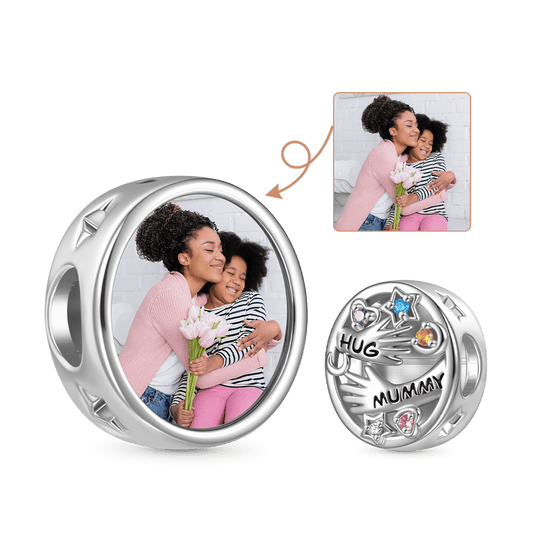 Gnoce Mother's Day HUG MUMMY Personalized Photo Charm_2