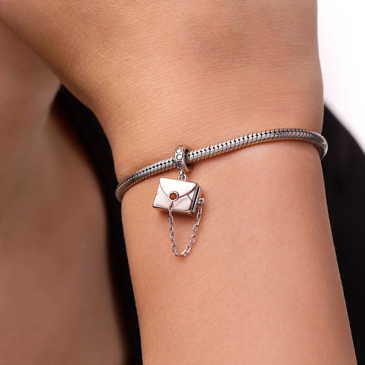 Gnoce Personalized Photo Secret Love Envelope Pendant Dangle Charm_6