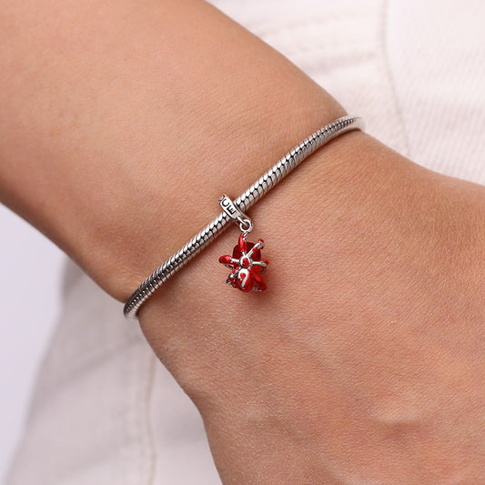 Gnoce Blood Spider Skull Pendant Dangle Charm_7