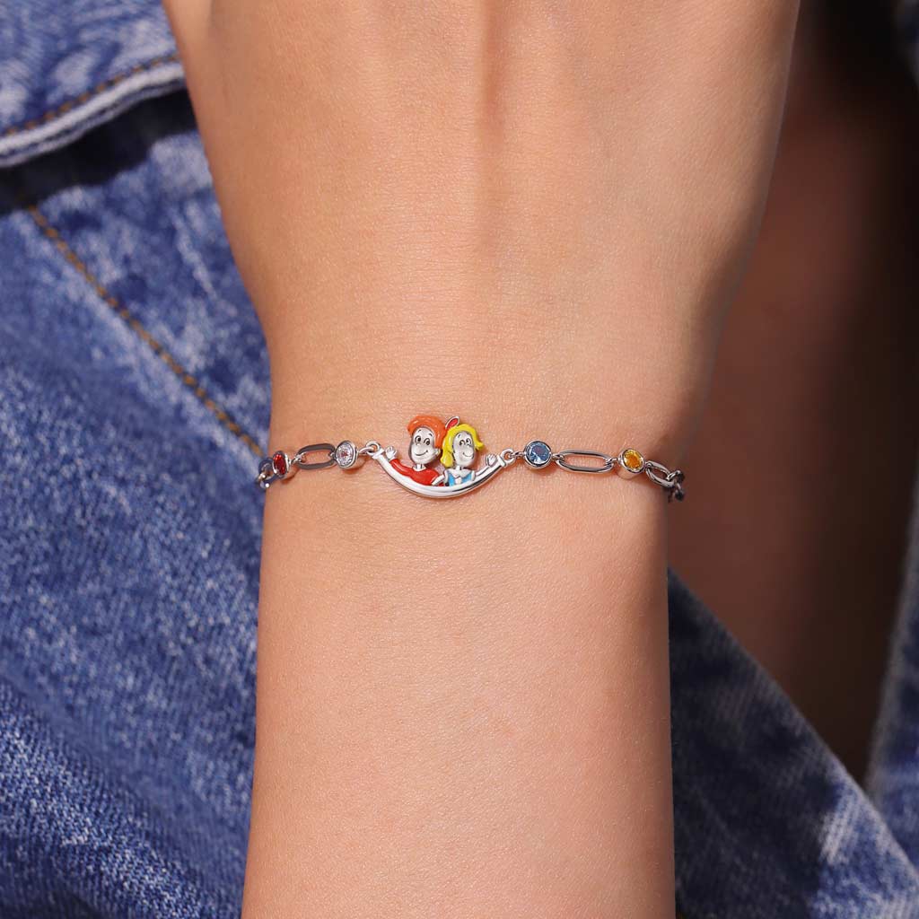 Gnoce The Cat in the Hat Conrad & Sally Chain Bracelet_5