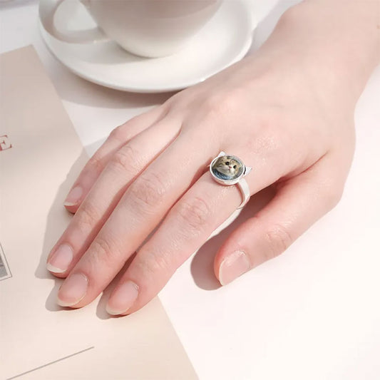 Gnoce Pet Lover Personalized Photo Ring_5