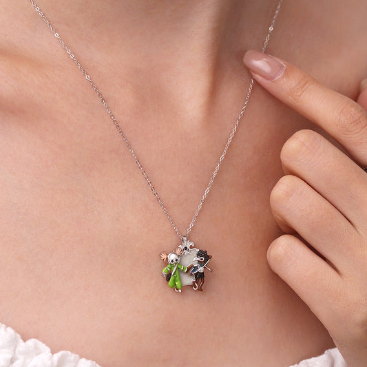 Gnoce Little Nightmares Badge Mirror Necklace_6