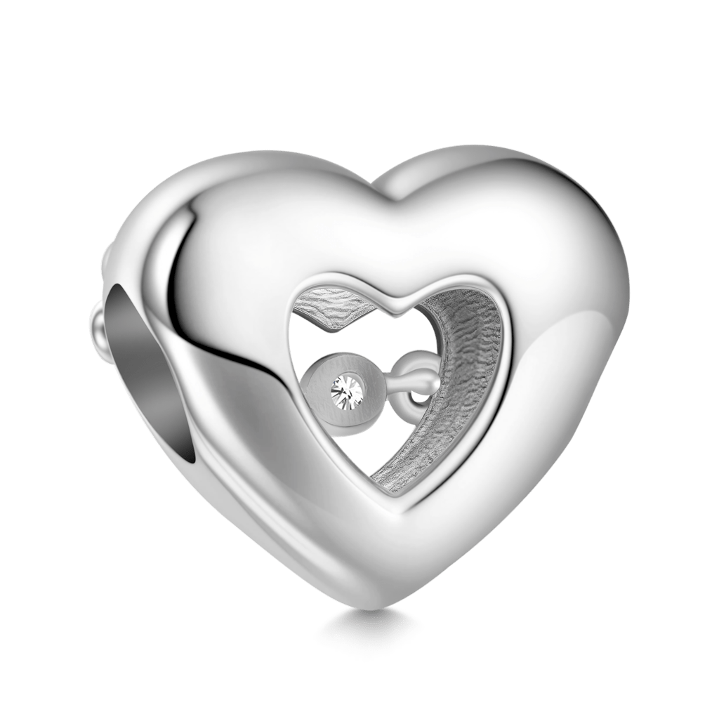 Gnoce Glow-in-the-Dark Beating Heart Personalized Birthstone Charm_6