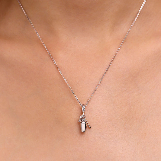 Gnoce Cocktail Shaker Suit Pendant Dangle Charm_2
