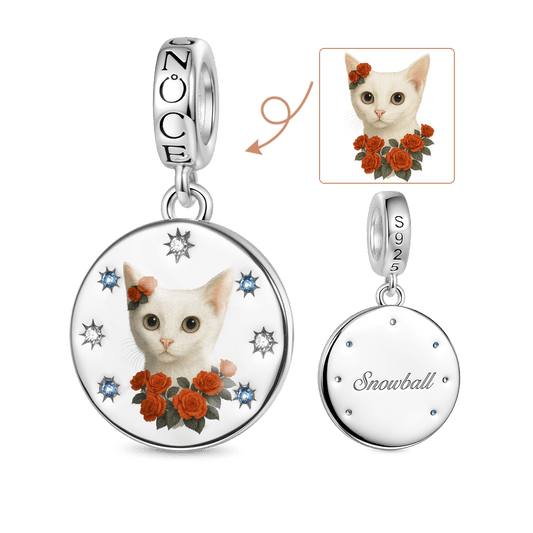 Gnoce Pet Printed Photo Engraving Pendant Dangle Charm_2