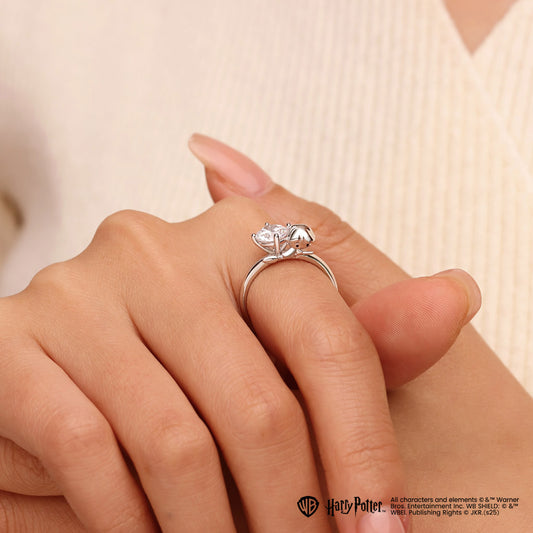 Gnoce Harry Potter Ron Weasley Embraces Moissanite Round Cut Ring_2
