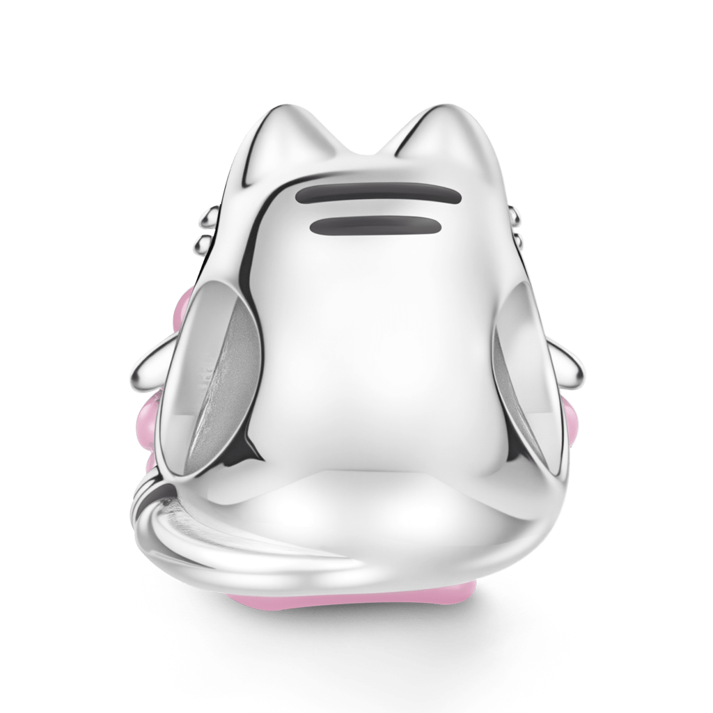 Gnoce Cat Knitting a Sweater Charm_5