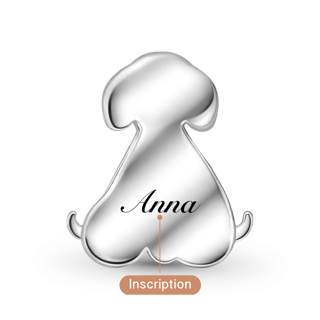 Gnoce Mother's Day Puppy Mother & Baby Customized Birthstone Charm_5