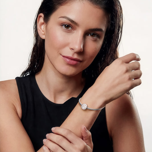 Gnoce Personalized Photo Charm Platinum-plated Silver Blend_5