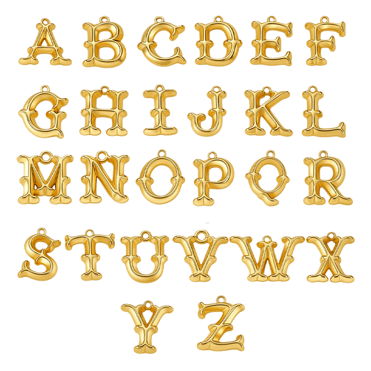 Gnoce Simple Personality Initial Letters Necklace_9