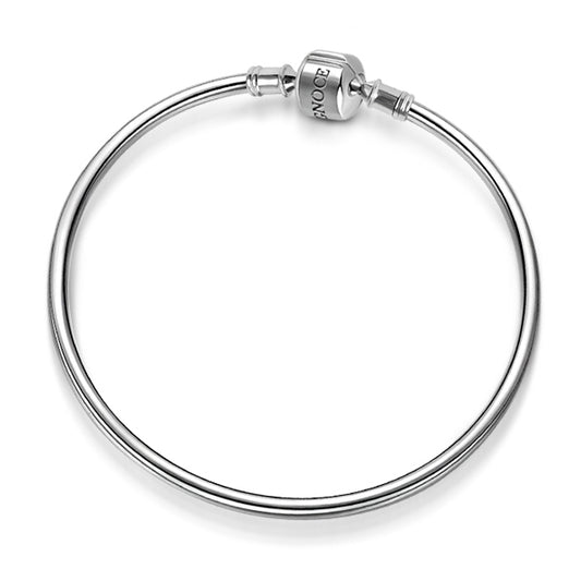 Gnoce "You Are Amazing"Classic Bangle fit for Pandora charms 925 sterling silver bangle bracelet_2