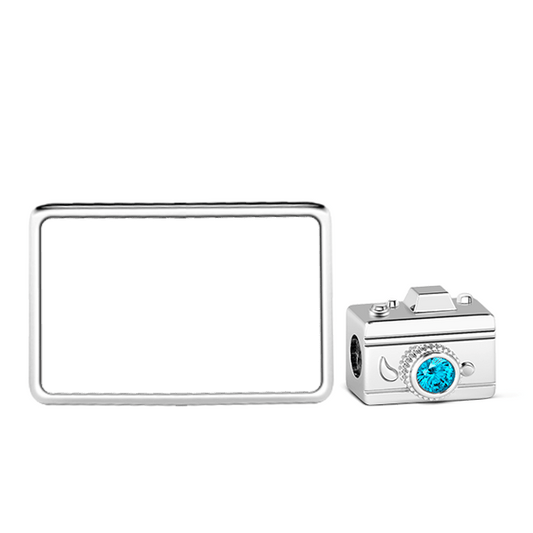 Gnoce "The Most Beautiful Time" Personalized Camera Photo Charm - Fit for Pendant & Choker Necklace_3