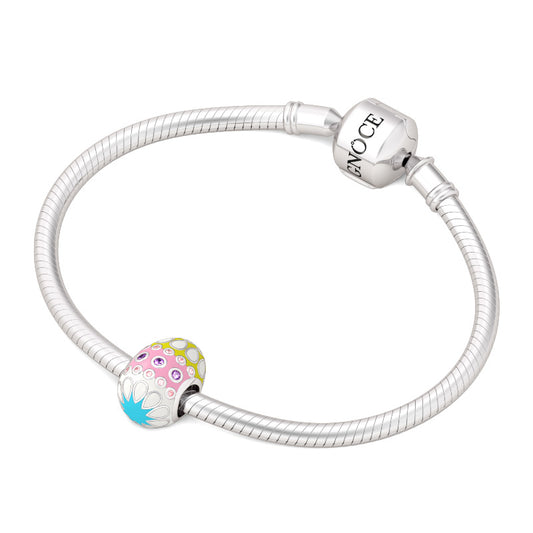 Gnoce "Easter Gift" Multicolor Easter Egg 925 Sterling Silver Charm Bead_3
