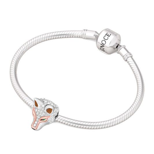 Gnoce "Clever As A Wolf" Elegant Ancient Wolf 925 Sterling Silver Animal Bead Charm_3