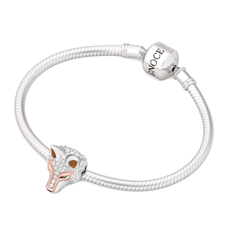 Gnoce "Clever As A Wolf" Elegant Ancient Wolf 925 Sterling Silver Animal Bead Charm_3