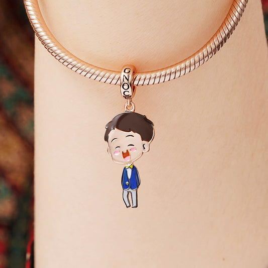 The Potato Couple x GNOCE Jason Pendant Dangle Charm Sterling Silver 18K Rose Gold Plated_3