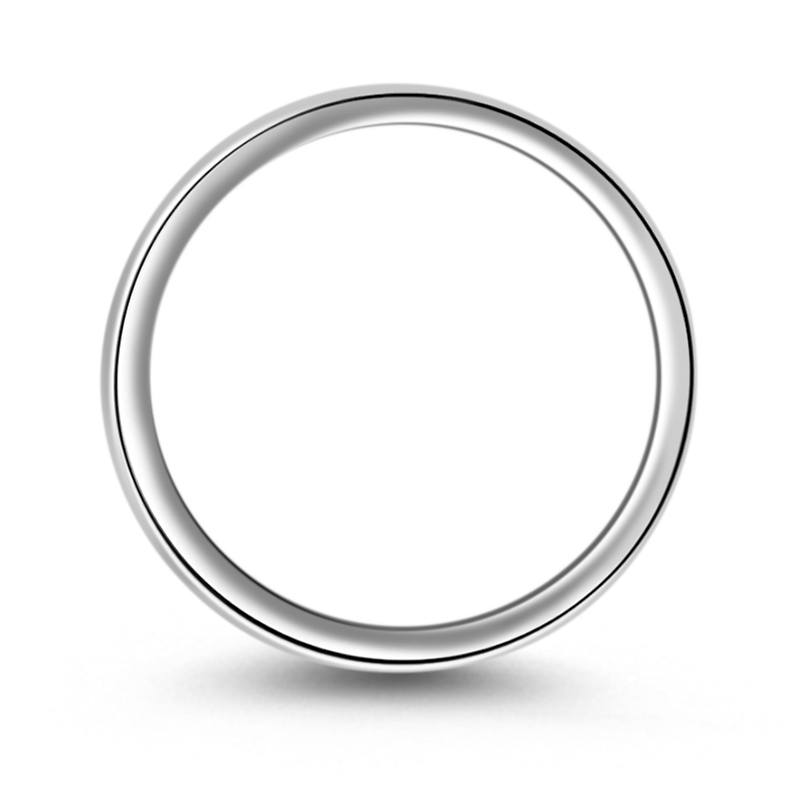 Gnoce "Only for You " Elegant Round Shape Engravable Personalized 925 Sterling Silver Simple Charm_3