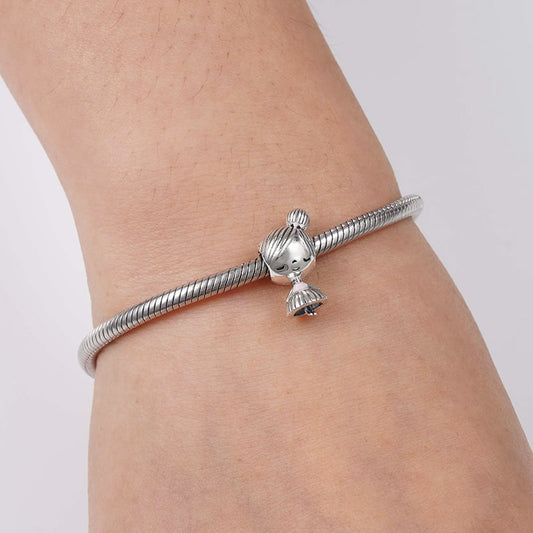 Little Girl Charm Bead Sterling Silver_3