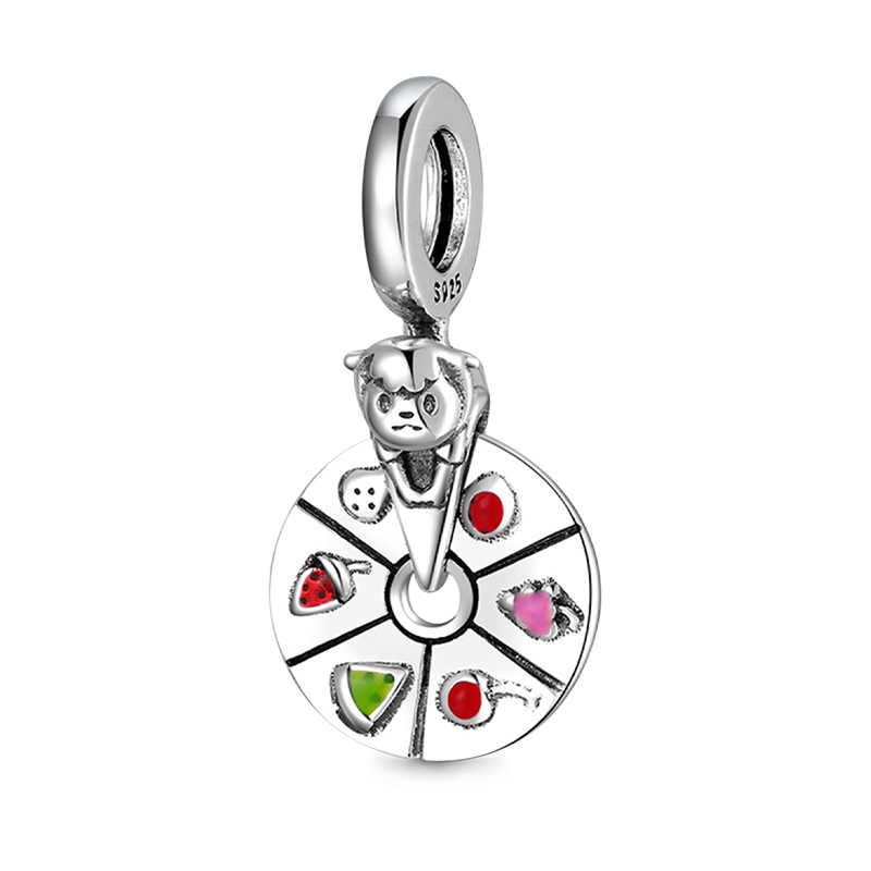 Fruit Turntable Pendant Dangle Charm 925 Sterling Silver_1