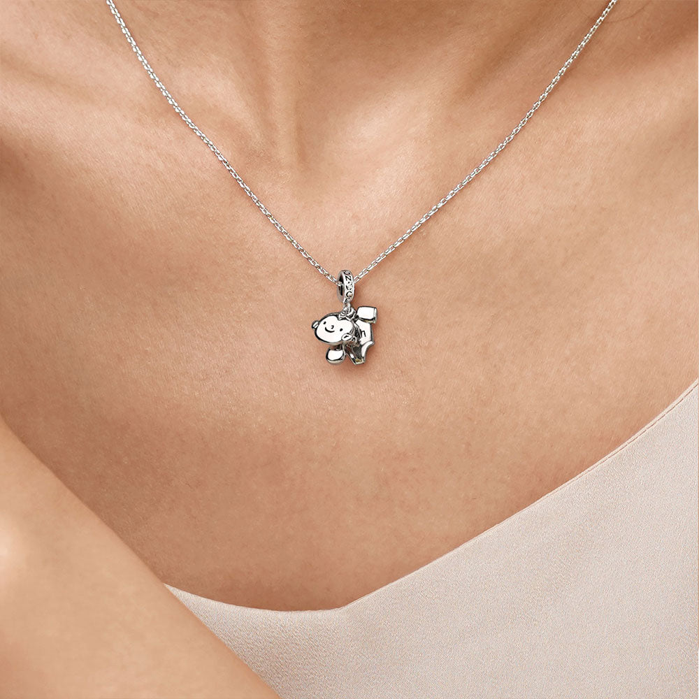 Gnoce Baby Pacifier & T-shirt Engravable Pendant Dangle Charm_7