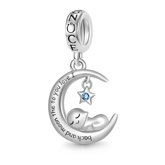Gnoce Sleeping Baby Love You Pendant Dangle Charm_1
