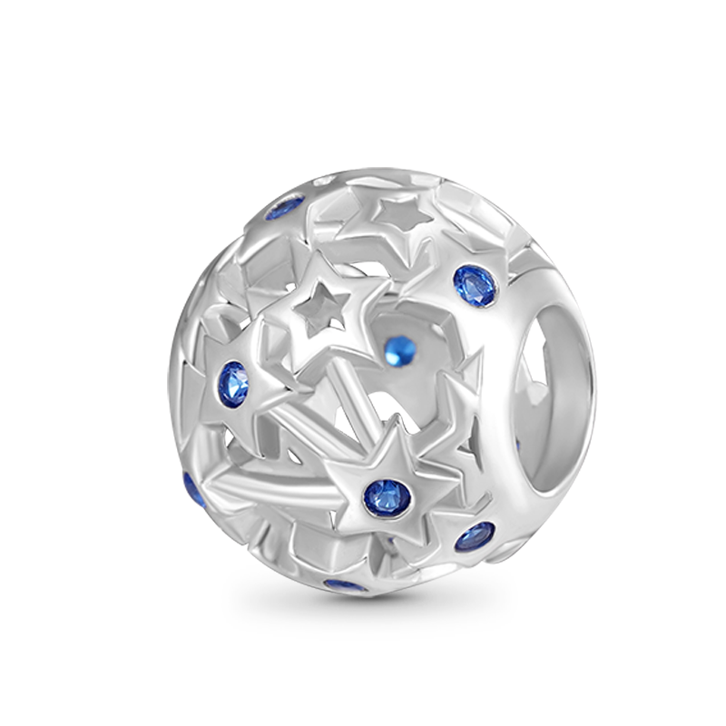 Gnoce Galaxy Blue Star Charm_1