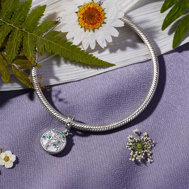 Gnoce Family Tree Personalized Photo Pendant Dangle Charm_2