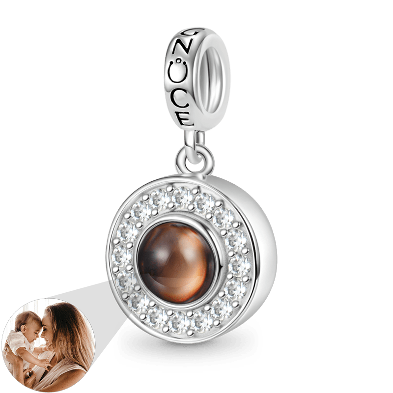 Gnoce Projection Personalized Photo Pendant Dangle Charm_2