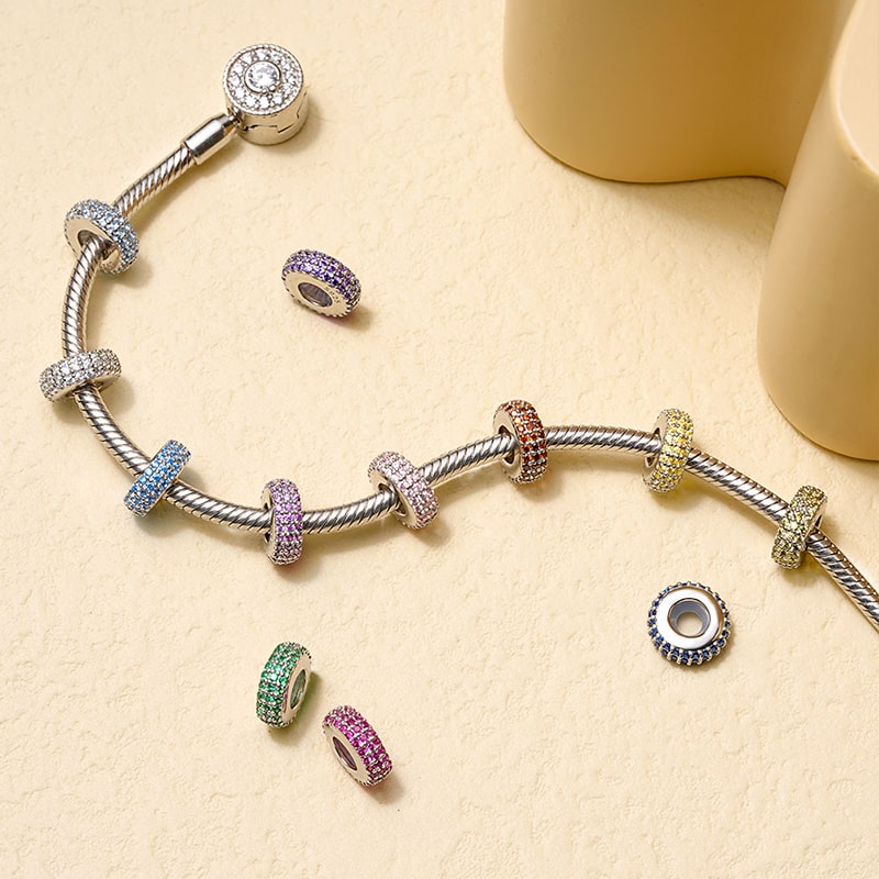 Gnoce Sparkling Birthstone Basic Stopper Charm_4