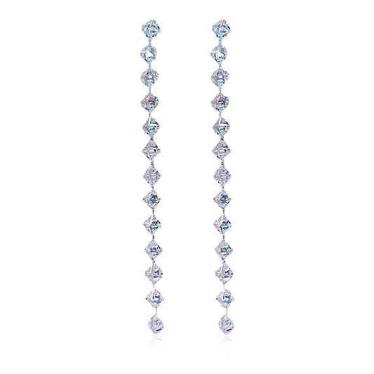 Gnoce Crystal Long Dangle Earrings_1