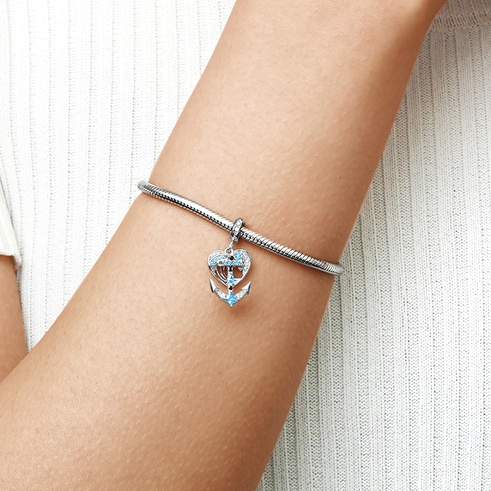 Gnoce Anchor Dangling Marine Pendant Dangle Charm_5