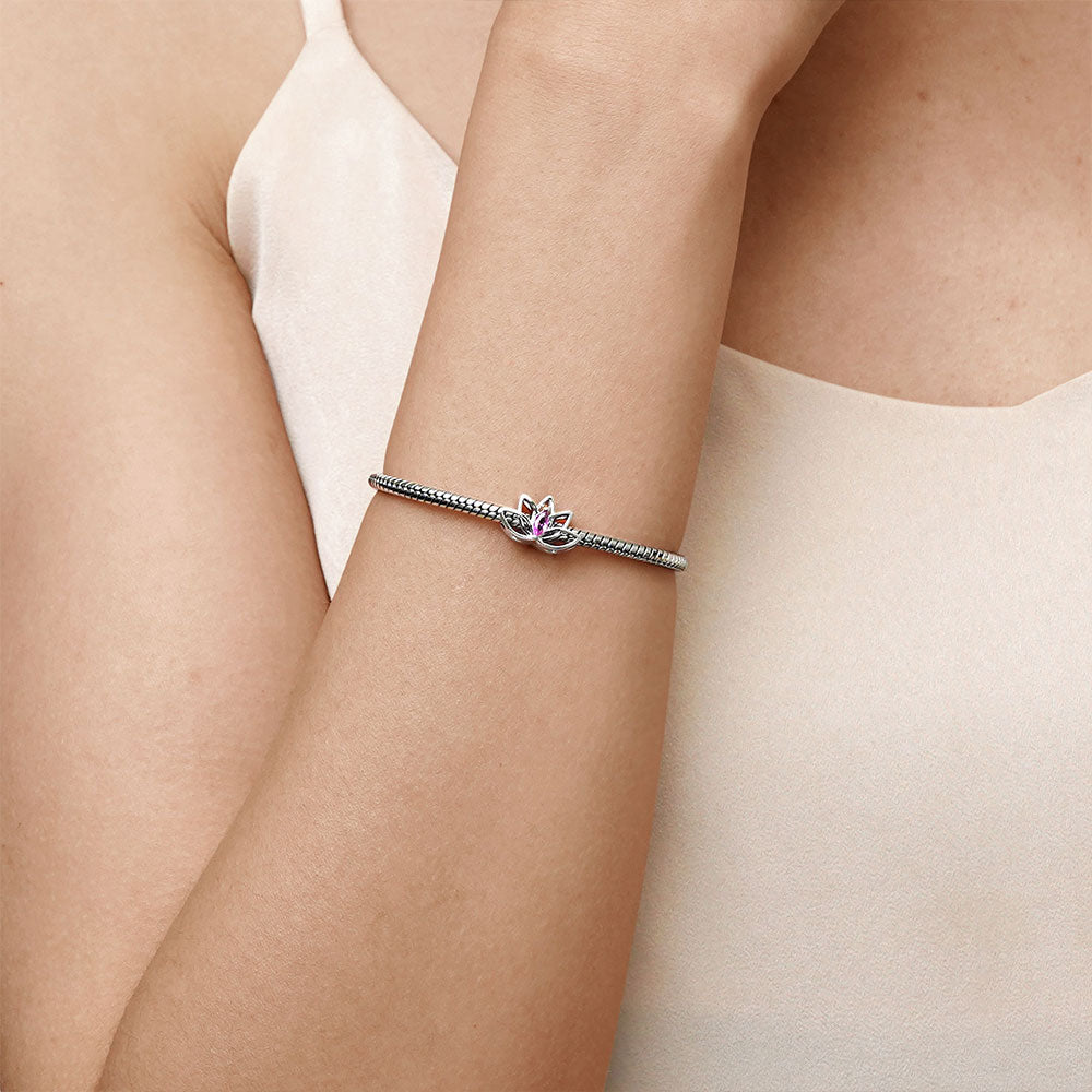 Gnoce Lotus Flower Birthstone Charm_6