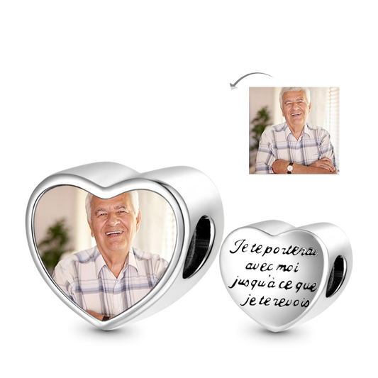 Gnoce "Accompany You Forever" Personalized Photo Charm_1