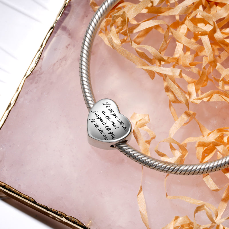 Gnoce "Accompany You Forever" Personalized Photo Charm_3