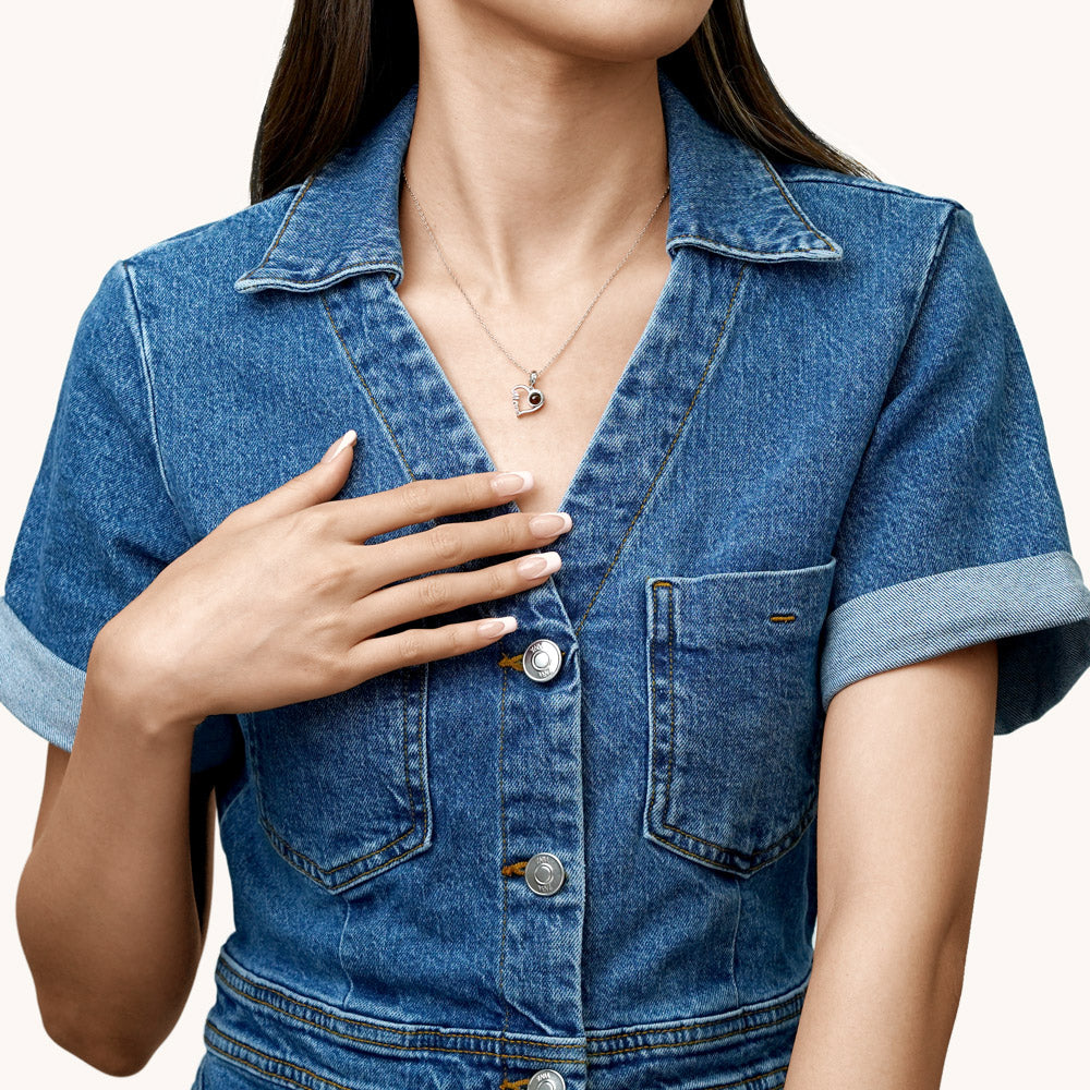 Gnoce Projection Mom Love Personalized Photo Pendant Dangle Charm_6