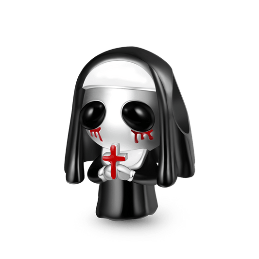 Gnoce Halloween Ghost Nun Charm_1