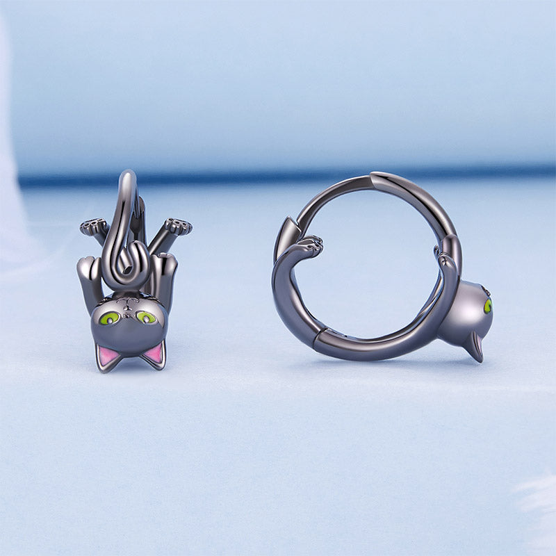 Gnoce Black Cat Earrings_2