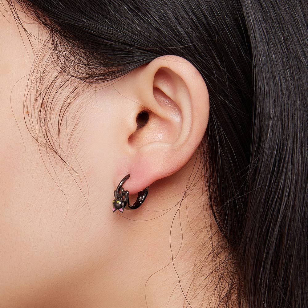 Gnoce Black Cat Earrings_5
