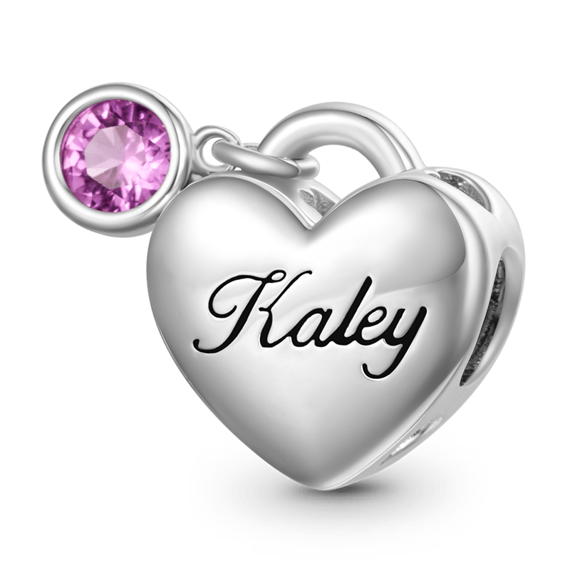Gnoce Birthstone Engravable Heart Charm_1