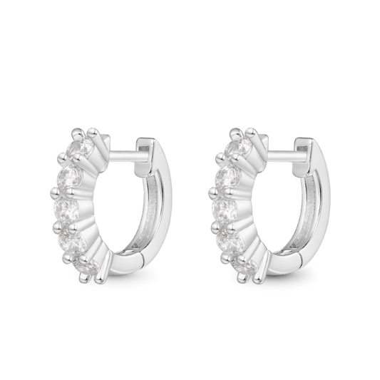 Gnoce Diamond Huggie Stud Earrings_1