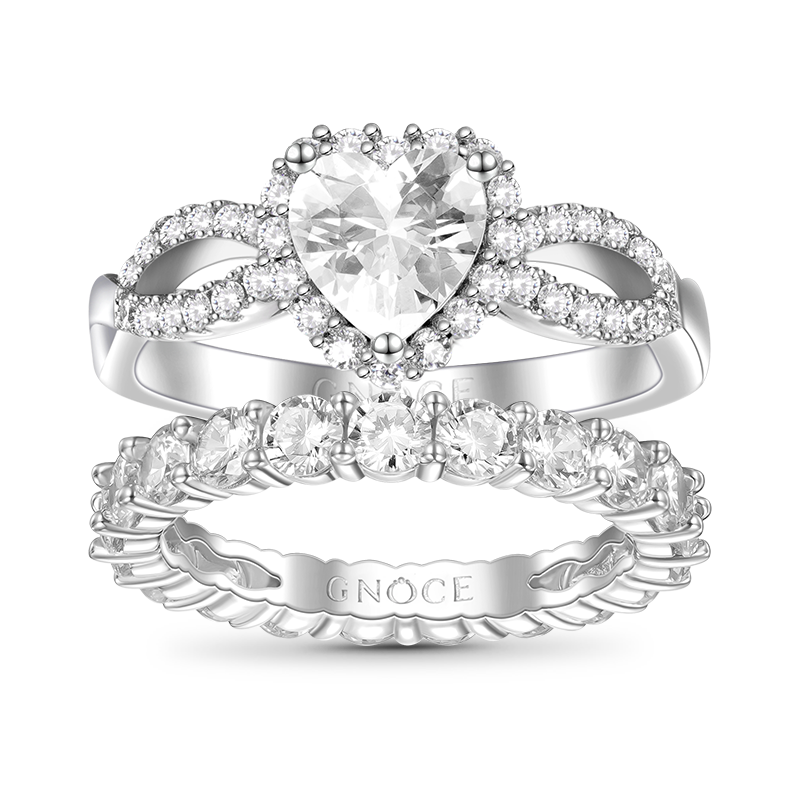 Gnoce Heart Cut Stackable Ring Set_1