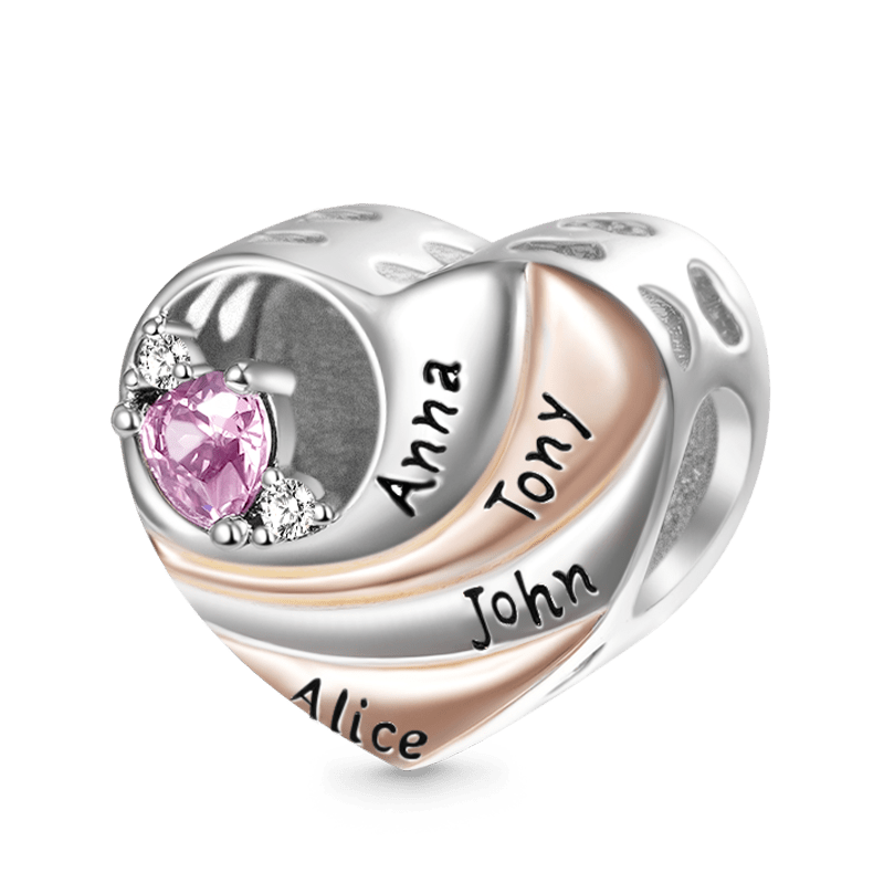 Gnoce Family Love Heart Engravable Charm_1