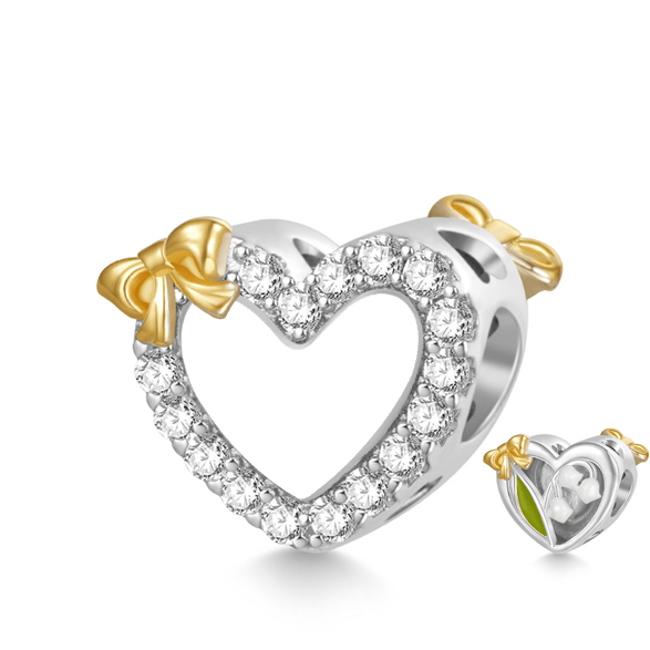 Gnoce Charm Gravable Muguet en Forme de Cœur