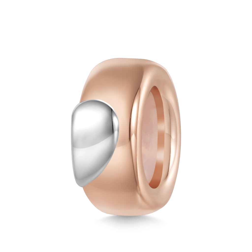 Gnoce Engravable Rose Gold Heart Stopper Charm_4