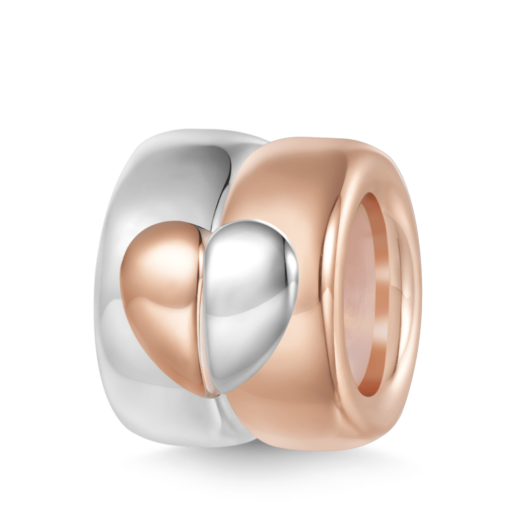 Gnoce Engravable Rose Gold Heart Stopper Charm_1