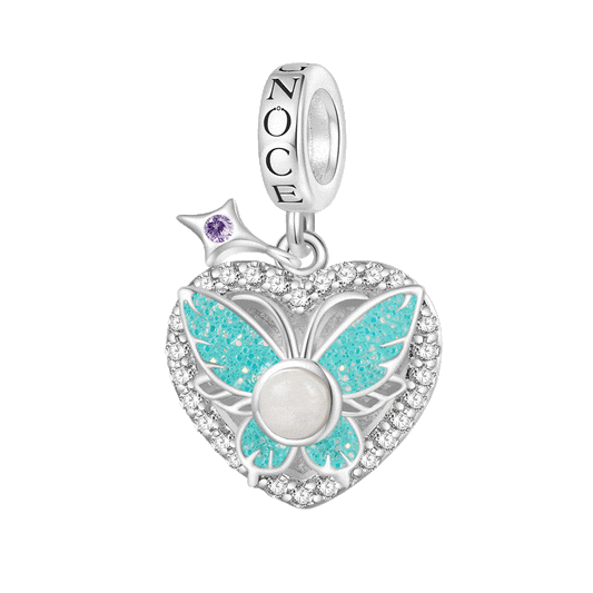 Gnoce Engravable Glow-in-the-dark Butterfly Pendant Dangle Charm_1