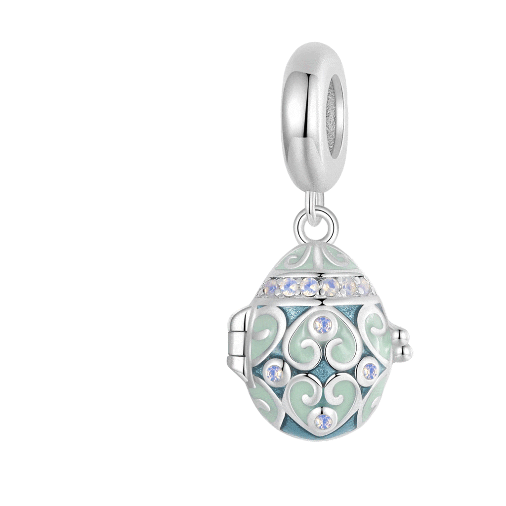 Gnoce Openable Lucky Egg Pendant Dangle Charm_1