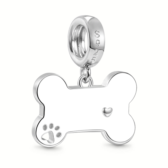 Gnoce Pendentif Personnalisé "Chien Aime l'os"